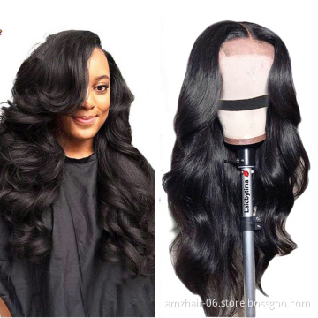 Raw Peruvian Virgin Human Hair Hd Full Lace Front Wig For Black Women Wholesale Natural Hair Loose Wave 4x4 5x5 Lace Closure Wig